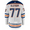 Miehille NHL Edmonton Oilers Pelipaita OSCAR KLEFBOM 77 Adidas Valkoinen Authentic